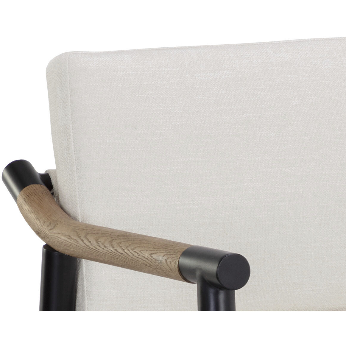 Meadow 38.25 inch Heather Ivory Tweed Counter Stool